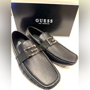 [New With Defects] GUESS MEN APERS SHOES COLOR BLACK 001 SIZE 8